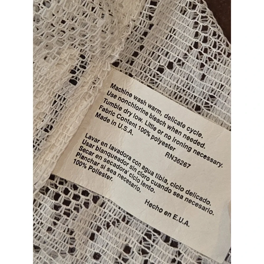 2 Vintage Lace Curtain Panels 38